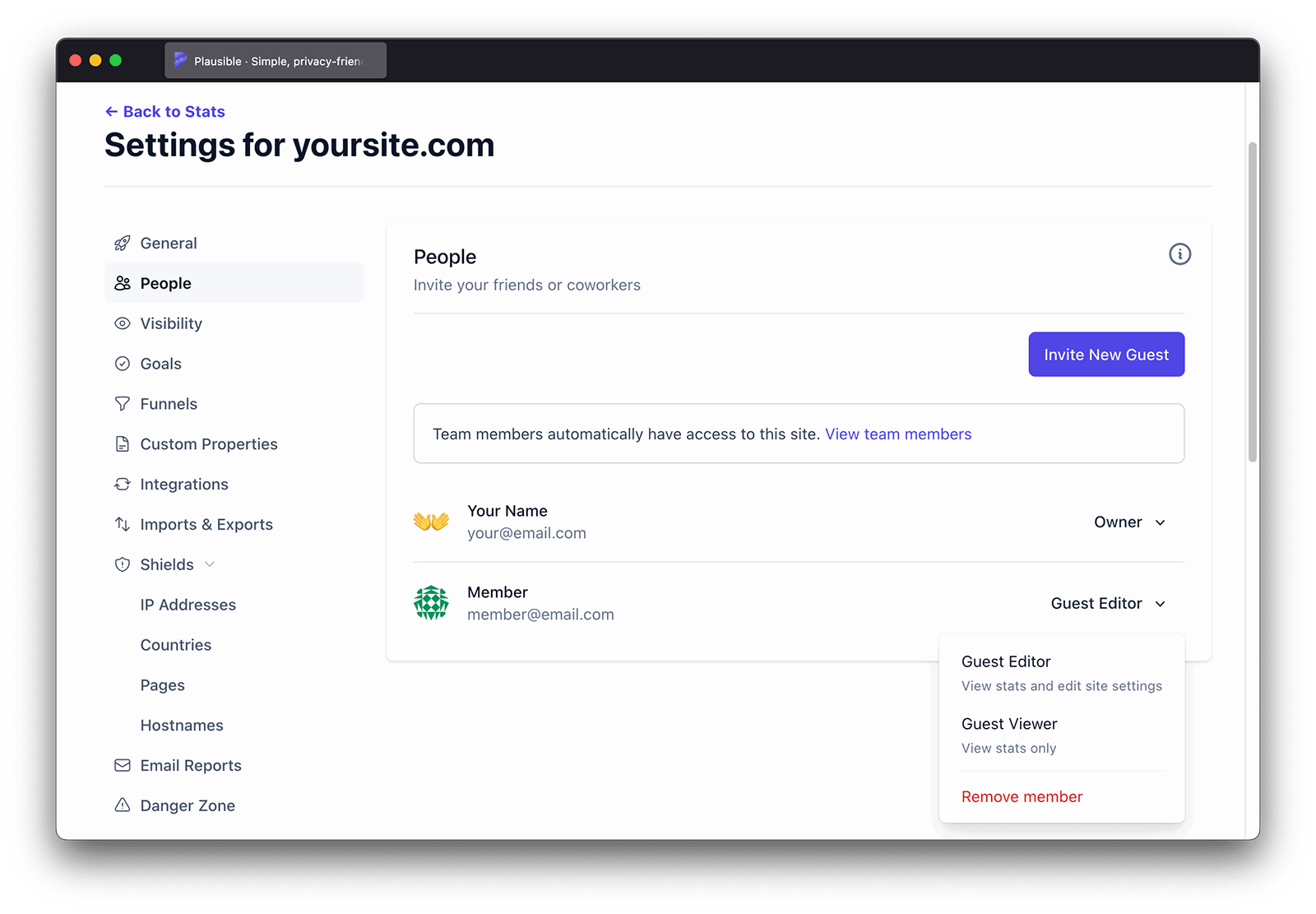 Change user role